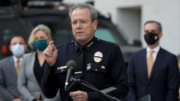 Los Angeles Police Department Chief Michel Moore in January 2021.