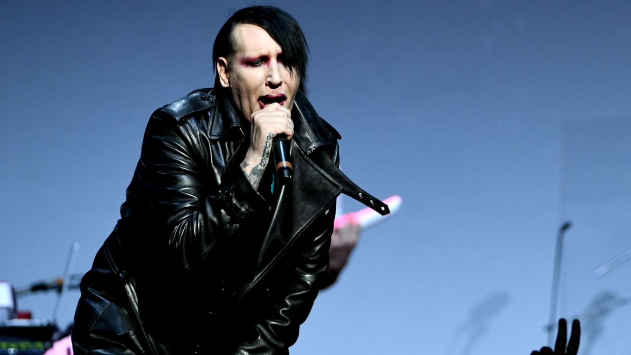 Marilyn Manson, here in 2019, is accused of assaulting a videographer hired to record one of his performances.