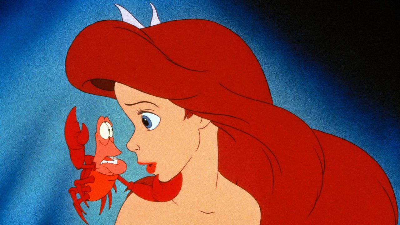 Sebastian the crab in "The Little Mermaid," one of Disney's most-loved films of recent decades.