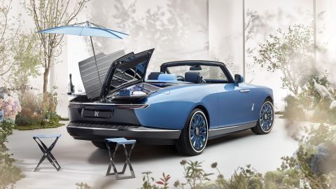 The Rolls-Royce Boat Tail comes with a complete picnic set in the back.
