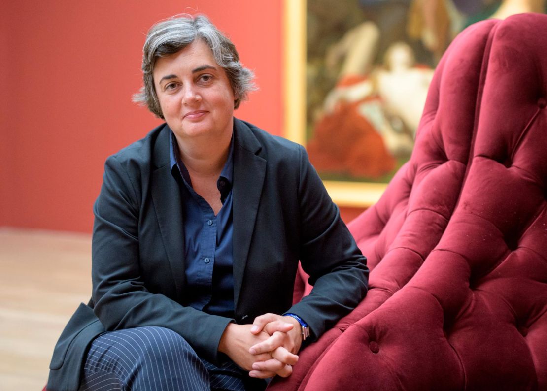Laurence des Cars, who will be the new president-director of the Louvre, is pictured here at an exhibition at Kunsthalle Muenchen in Munich, Germany, in September 2017. 