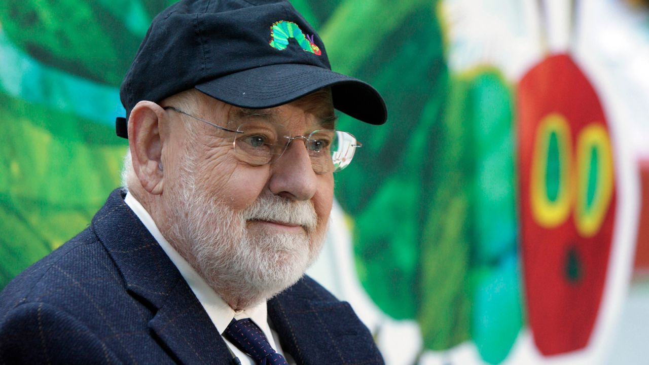 Eric Carle, artist and author of the children's book, "The Very Hungry Caterpillar."