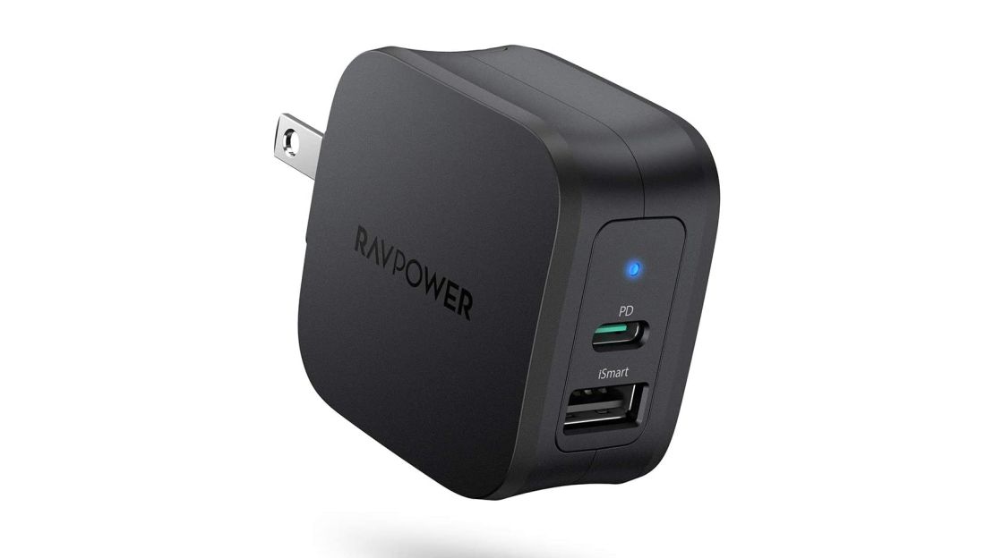 USB-C Charger RAVPower 30-Watt 2-Port Fast Charger