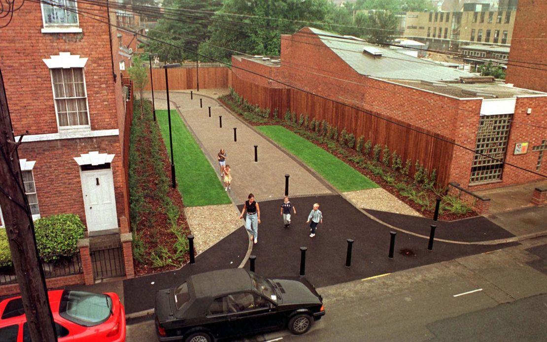 A public walkway was built on the former site of Fred and Rosemary West's home at 25 Cromwell Street in Gloucester. 