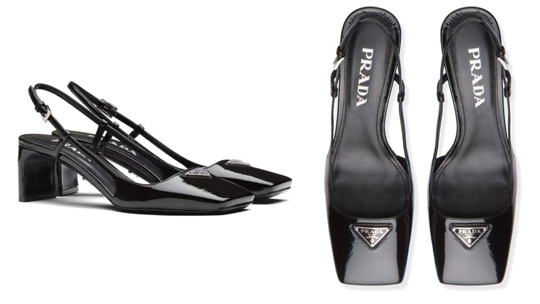 Prada Naplak Logo-Plaque Pumps