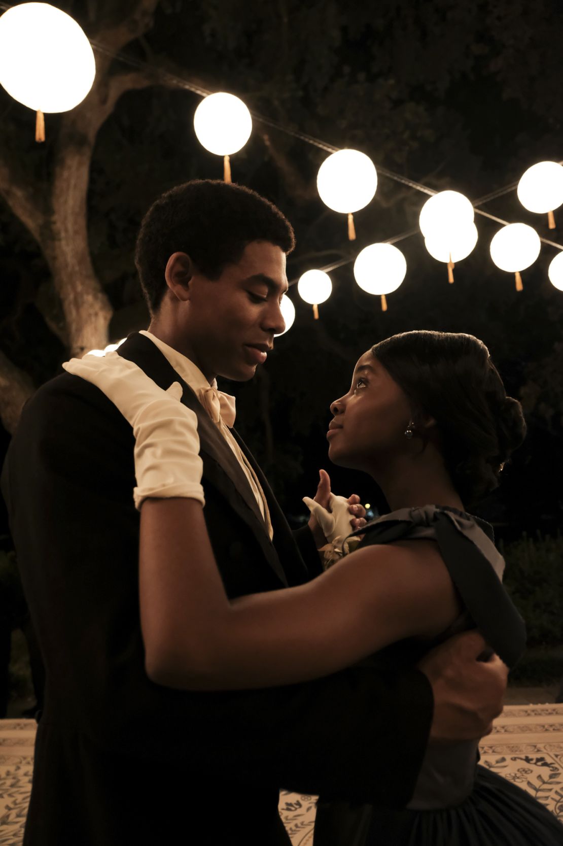 Aaron Pierre as Caesar and Mbedu as Cora in episode two of "The Underground Railroad."