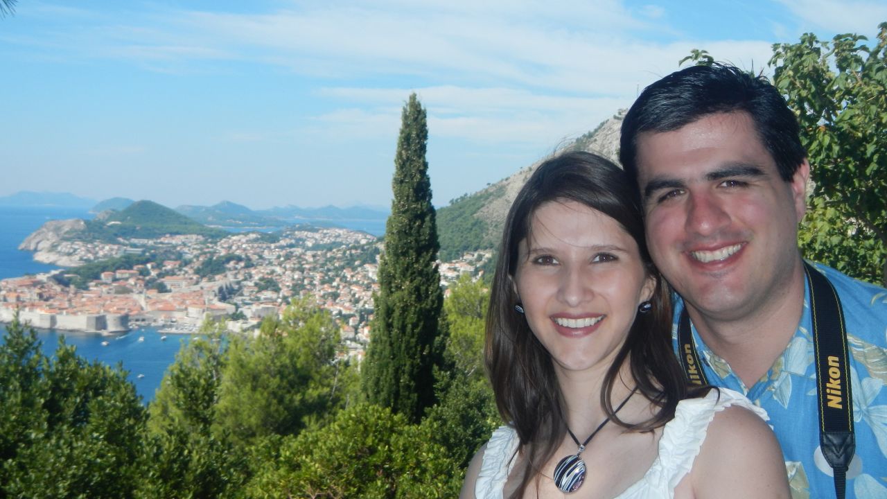 <strong>Sightseeing in Croatia: </strong>The couple were brought together because of their passion for traveling, and it continues to be a big part of their relationship. Here they are in Dubrovnik, Croatia, in 2013.
