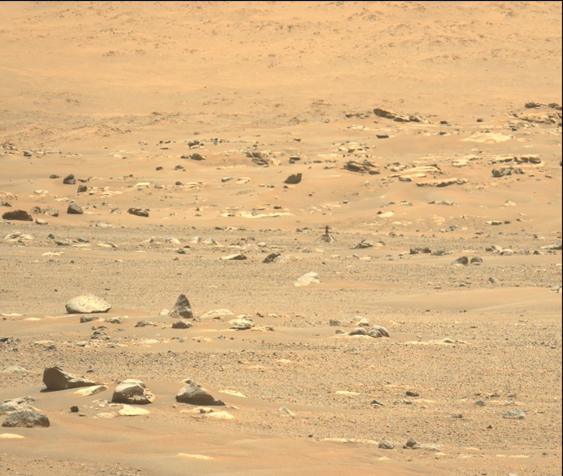 This image of Ingenuity was taken  the day after its sixth flight by the Perseverance rover. 