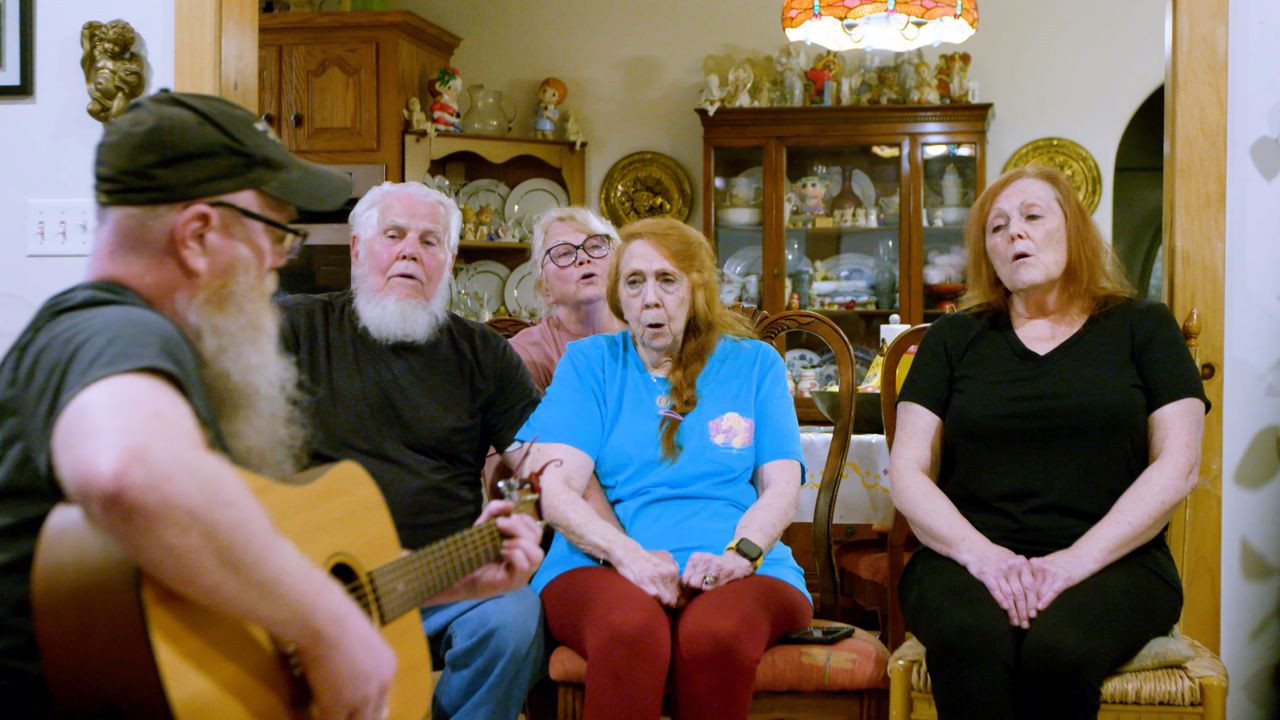 Although politics has caused a division within the Davis family, they still get together to sing and share a love of music. 
