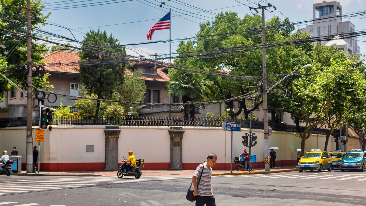 The US Consulate in Shanghai. McMahon was interviewed here by State Department agents before he was detained by Chinese police.
