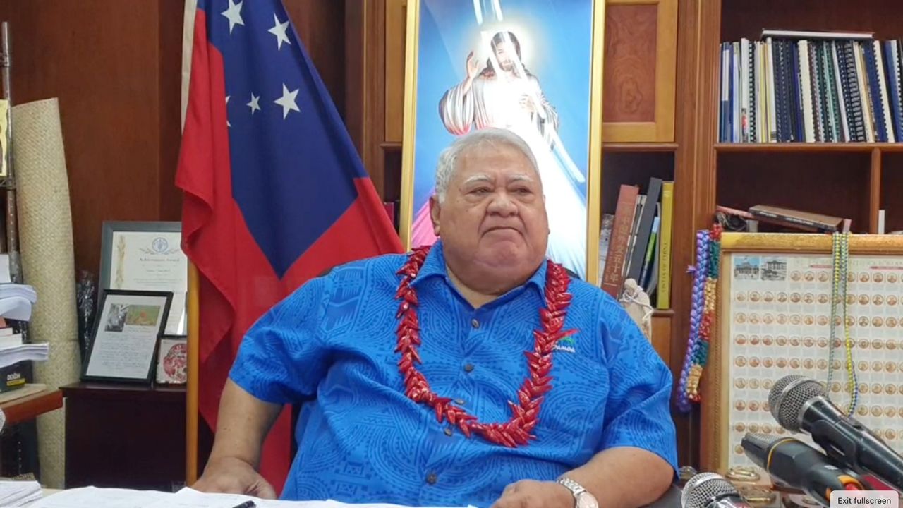Malielegaoi in a Facebook Live this week.