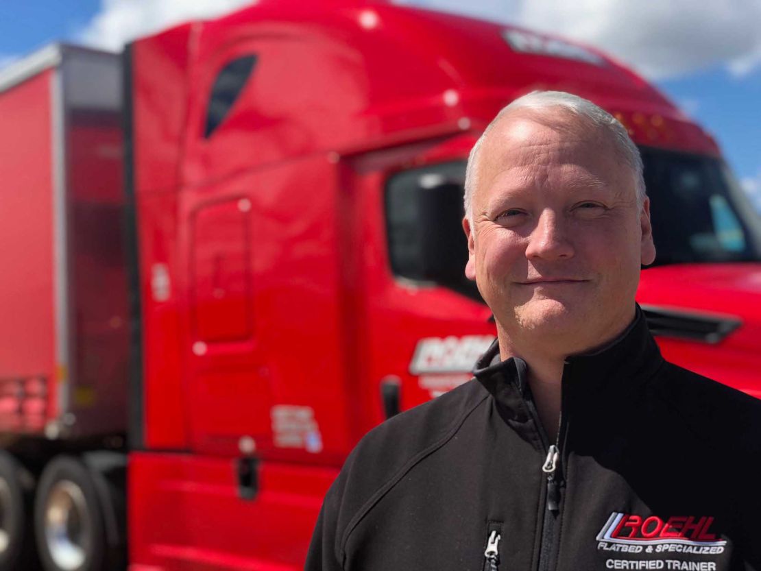 Daniel Walton, a truck driver for Roehl Transport, said some of the other drivers at his company are using two recent pay increases to drive less and be at home more.