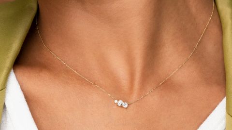 White Sapphire Triple Necklace