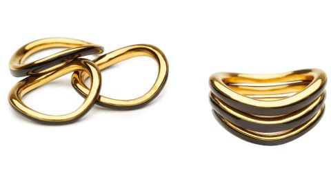 Set of 3 rings by Charlotte Chesnais Wave 