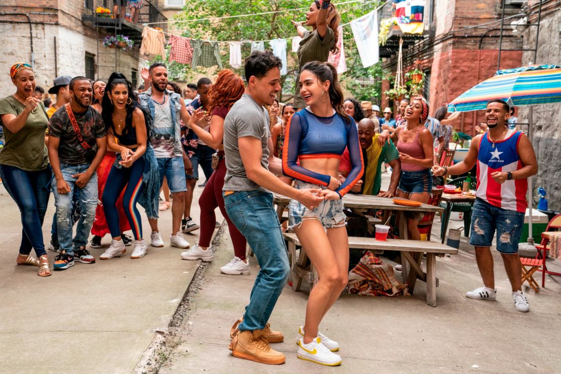 Anthony Ramos and Melissa Barrera in the musical 'In the Heights.'