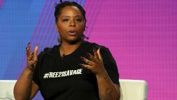 FILE - In this Feb. 11, 2019, file photo, Patrisse Cullors, Black Lives Matter co-founder, participates in the "Finding Justice" panel during the BET presentation at the Television Critics Association Winter Press Tour at The Langham Huntington in Pasadena, Calif. The Black Lives Matter Global Network Foundation, which grew out of the creation of the Black Lives Matter movement, is formally expanding a $3 million financial relief fund that it quietly launched in February 2021, to help people struggling to make ends meet during the ongoing coronavirus pandemic. "This came from a collective conversation with BLM leadership that Black folks are being hurt the most financially during the pandemic," Cullors told The Associated Press. (Photo by Willy Sanjuan/Invision/AP, File)