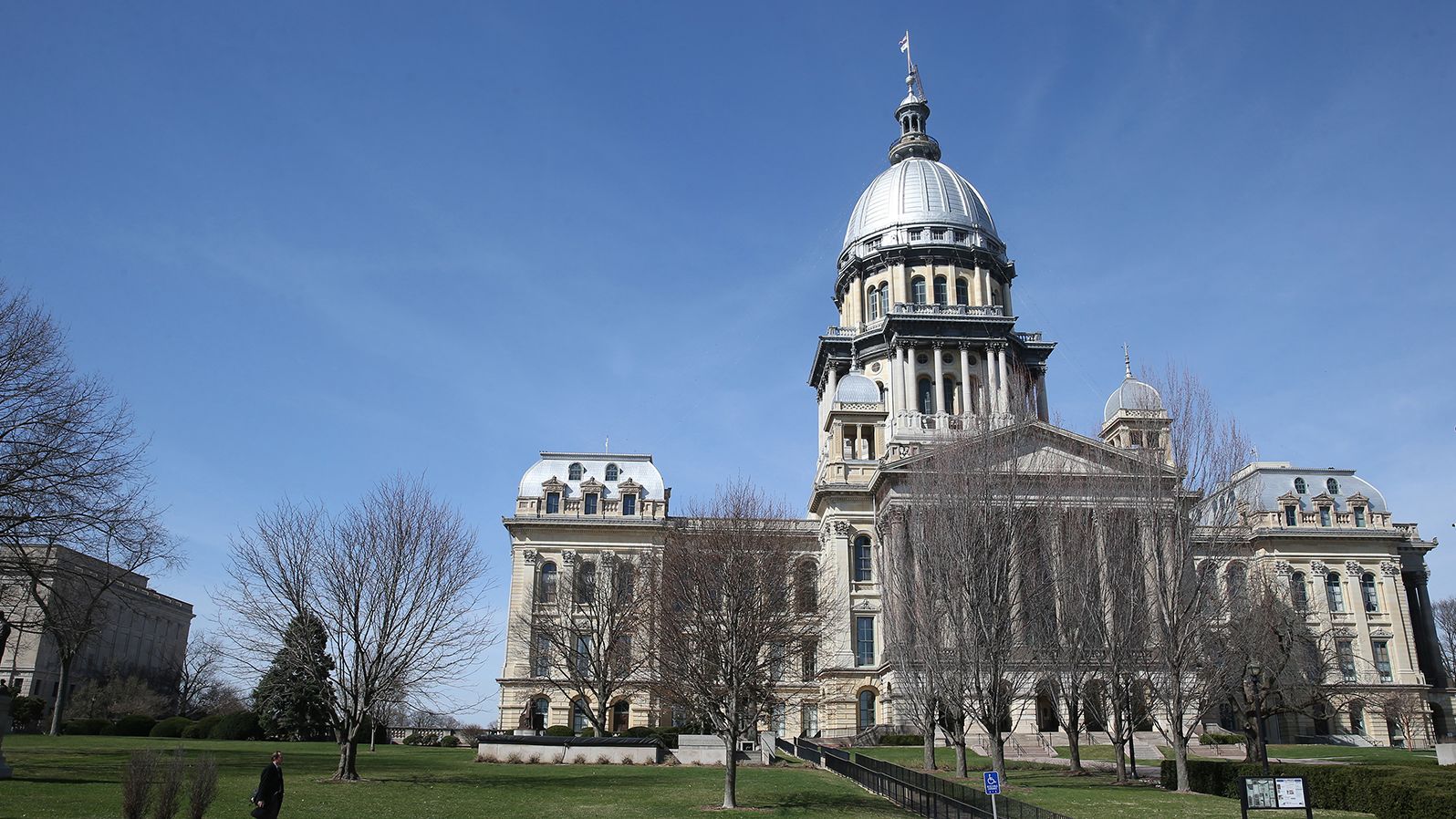 The Illinois State Capitol is pictured on March 9, 2017.