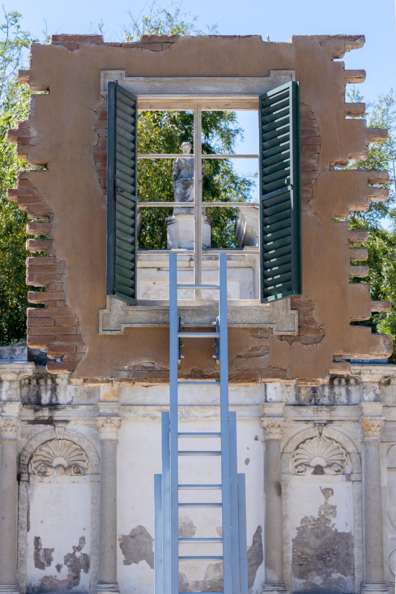 Leandro Erlich's floating window plays with space and perspective.