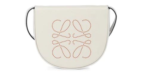 Loewe Heel Dotted Leather Saddlebag
