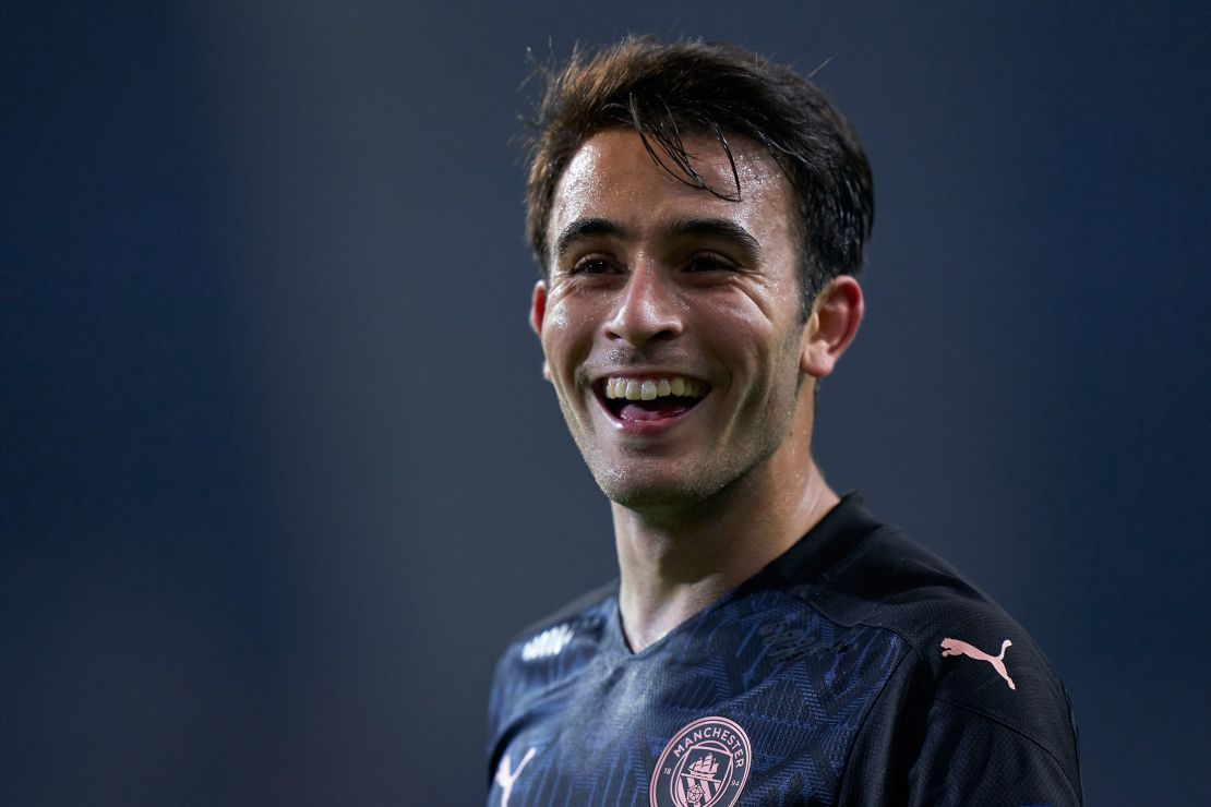 Eric Garcia playing with Manchester City in the UEFA Champions League against FC Porto in December. The defender also joined Barcelona this week.
