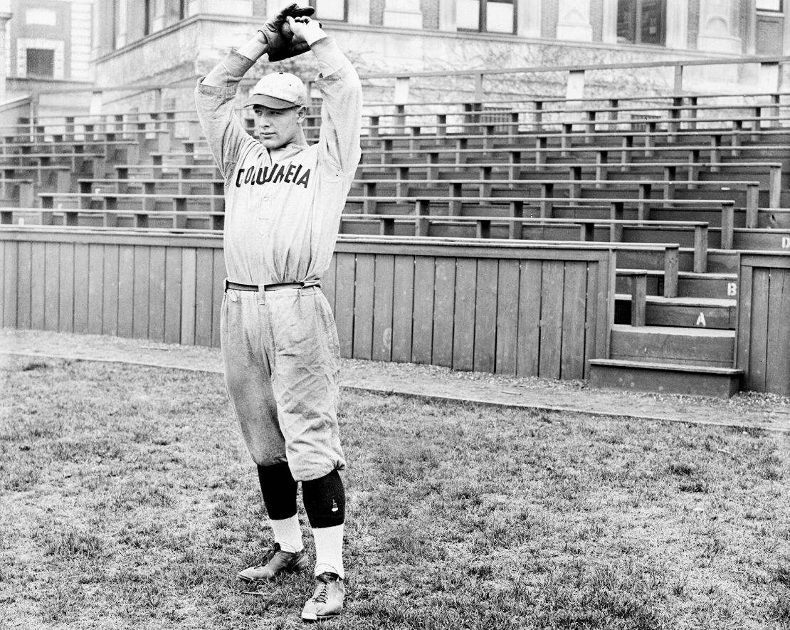 A young Lou Gehrig got his baseball start at Columbia University in New York, where he was spotted by a Yankees scout.