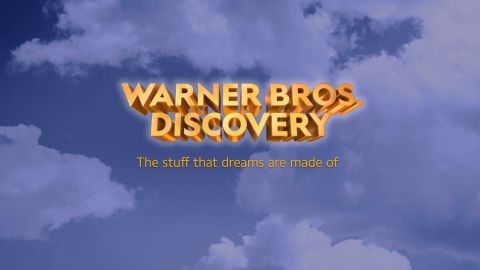 The initial "Warner Bros. Discovery" wordmark for the proposed company.