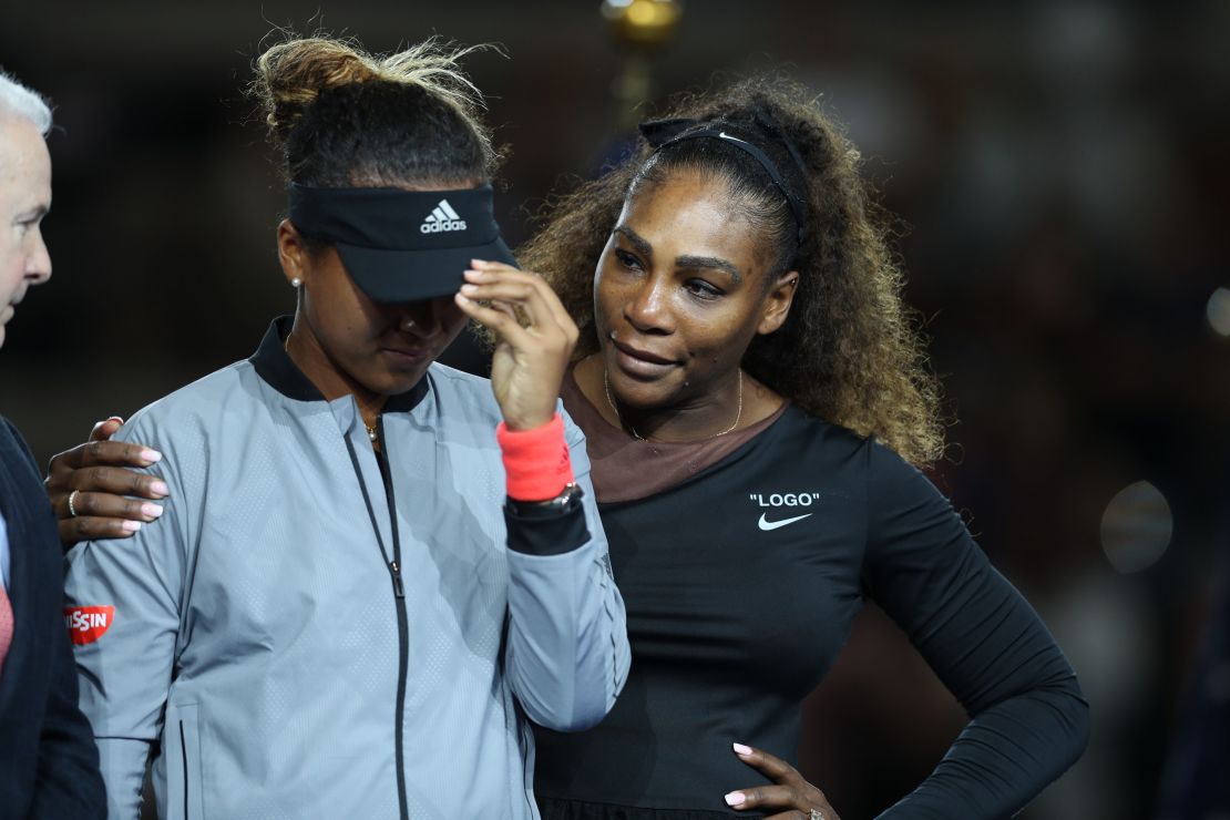 Osaka hid tears as the crowd booed her during her first US Open victory, while her opponent, Williams, comforted her. 