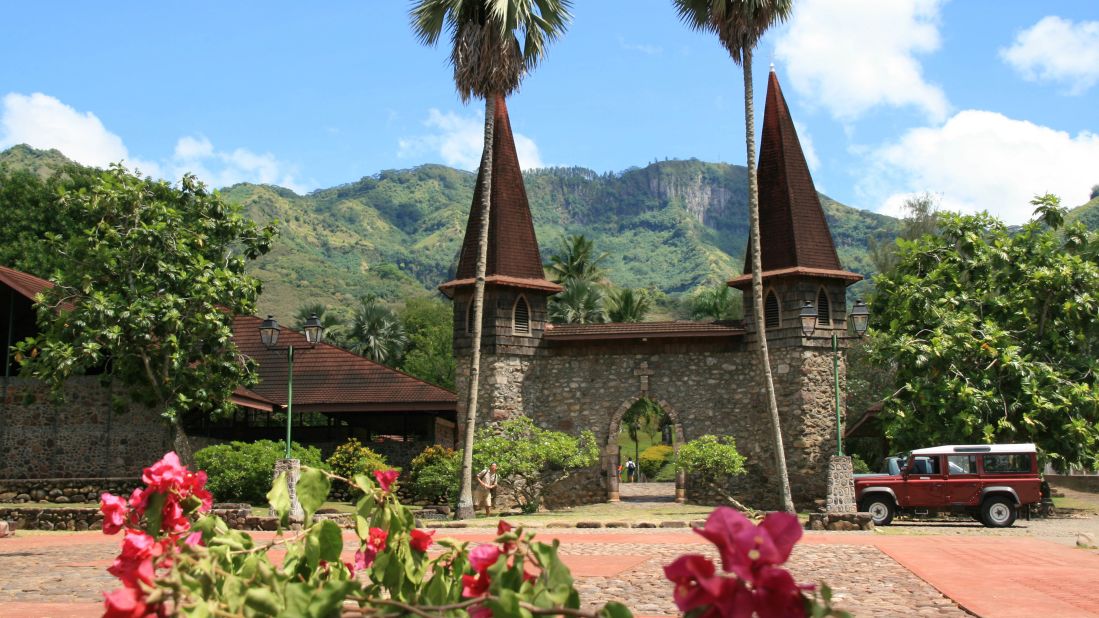 <strong>Notre Dame Cathedral:</strong> Considerably newer than its Parisian namesake, this contemporary church offers a cool escape from the heat of Nuku Hiva.