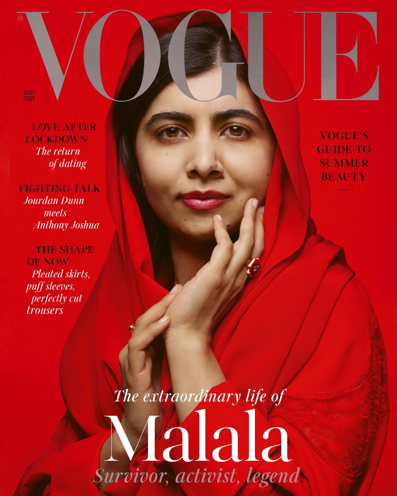The July 2021 cover of British Vogue.