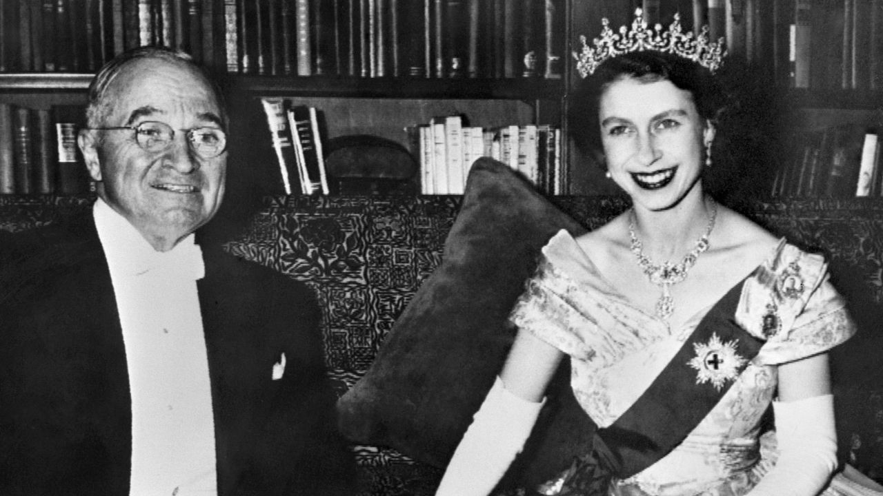 She wasn't Queen yet, but during a state visit to the United States in 1951, Elizabeth and Prince Philip, were received by former President Harry S. Truman and his wife, Bess. Truman is the only US President that Elizabeth met while she was a princess.