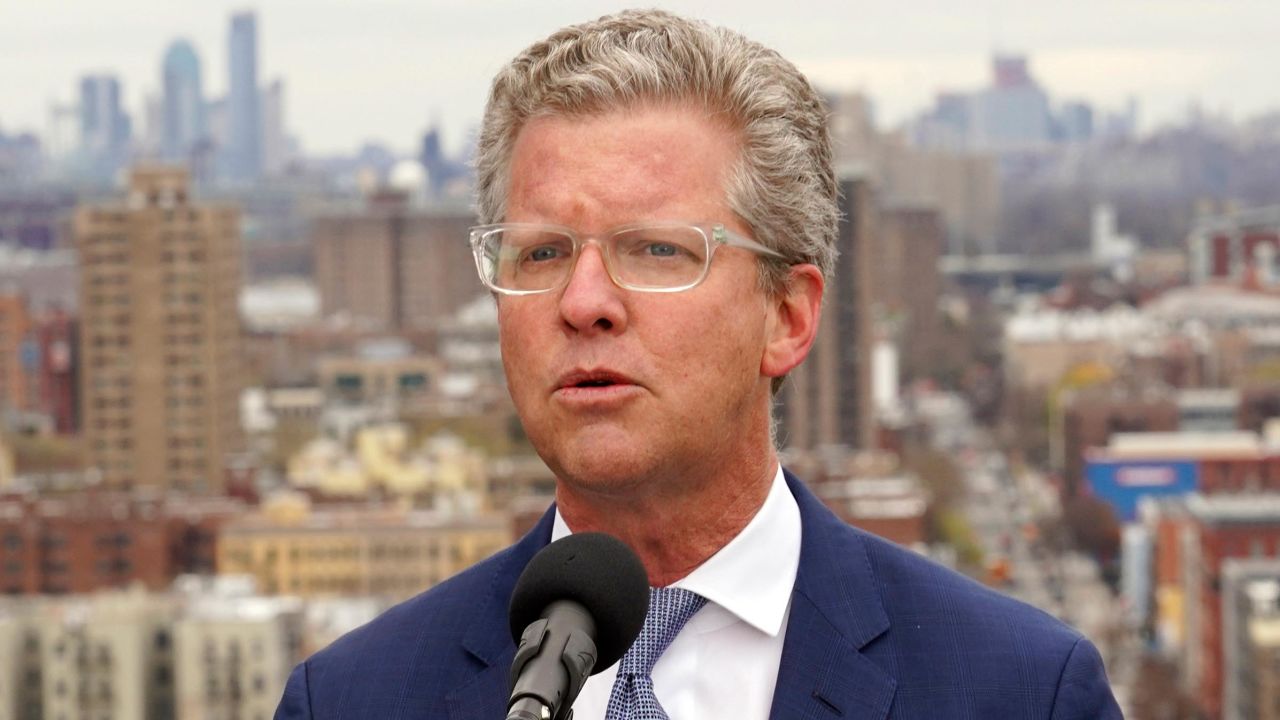 Former Housing Secretary Shaun Donovan speaks during a virtual announcement of his candidacy for New York mayor, in the Bronx borough of New York in December 2020.