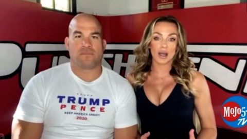 Tito Ortiz and girlfriend Amber Nichole Miller referenced QAnon conspiracy theories in interviews and on social media.