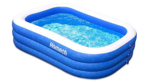 Homech Family Inflatable Swimming Pool, 120 Inches by 72 Inches by 22 Inches