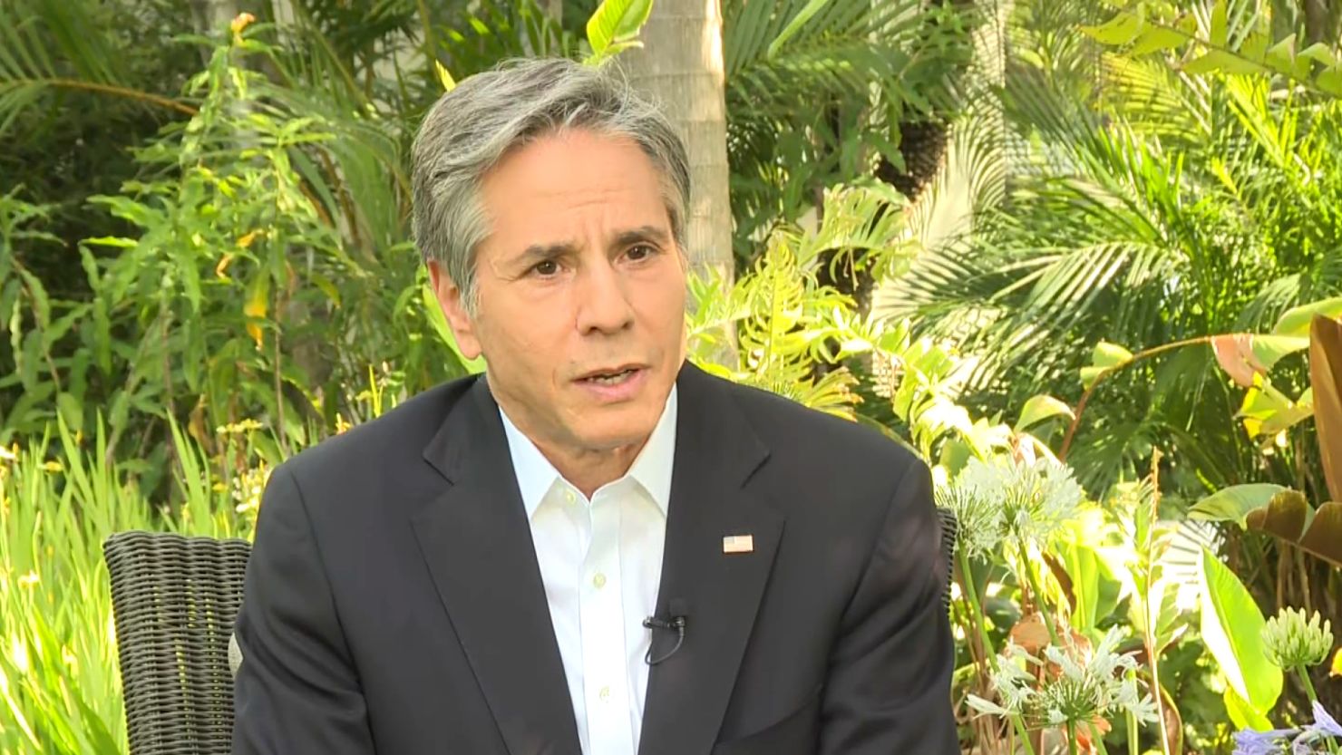 US Secretary of State Antony Blinken speaks with CNN during a visit to San Jose, Costa Rica, on June 2, 2021. 