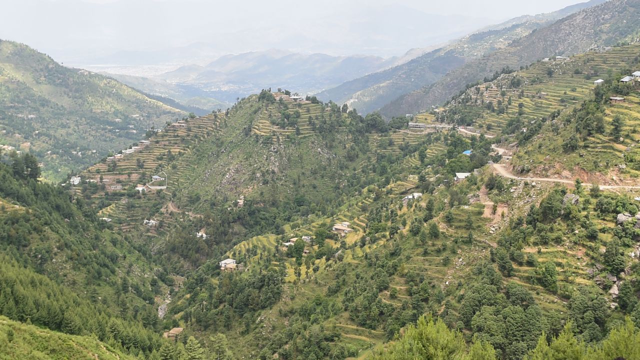 In northwestern Pakistan, hundreds of millions of trees have been planted to fight deforestation. Pictured, Swat valley, May 18, 2018.