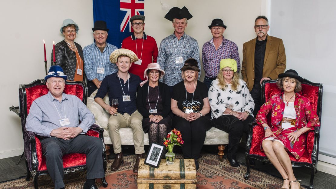 A number of Australians and New Zealanders can trace their ancestry to immigrants (and convicts) who arrived on the Edwin Fox. The descendants in this photo gathered in 2019.