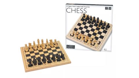 Intex Entertainment Solid Wood Chess Board Game