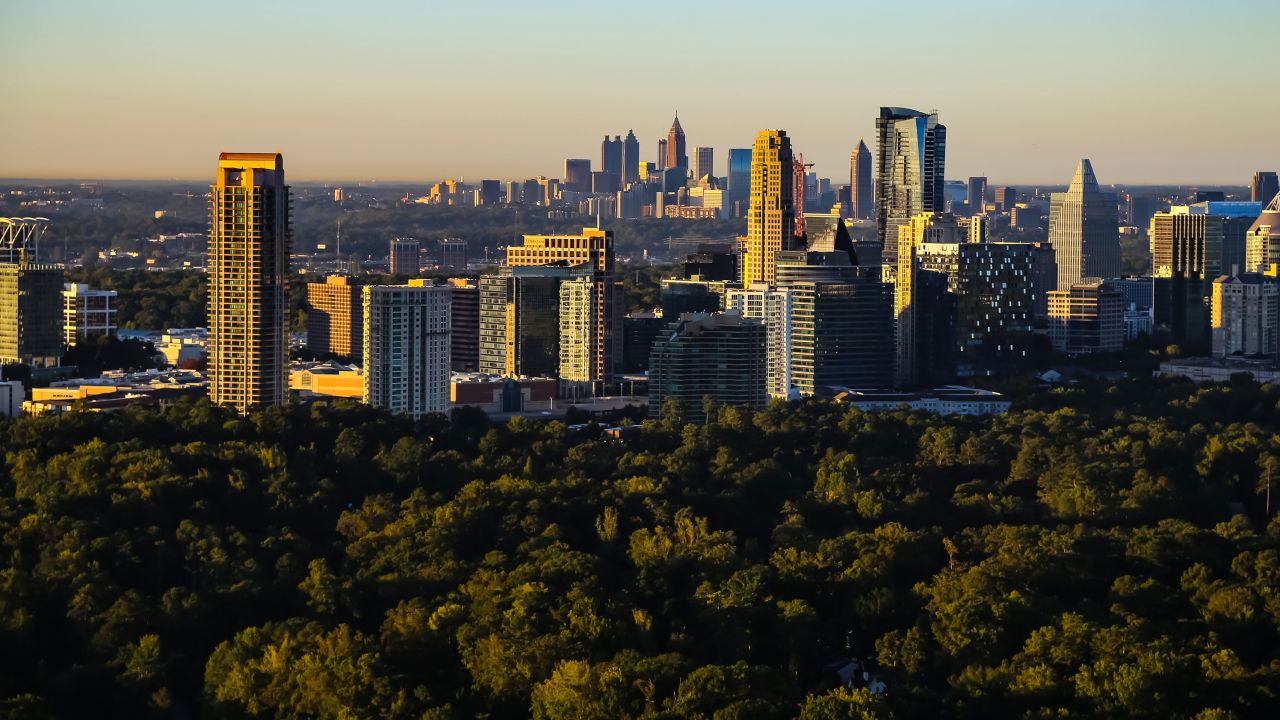 buckhead atlanta skyline STOCK