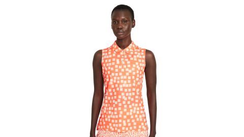 Women's Sleeveless Printed Golf Polo