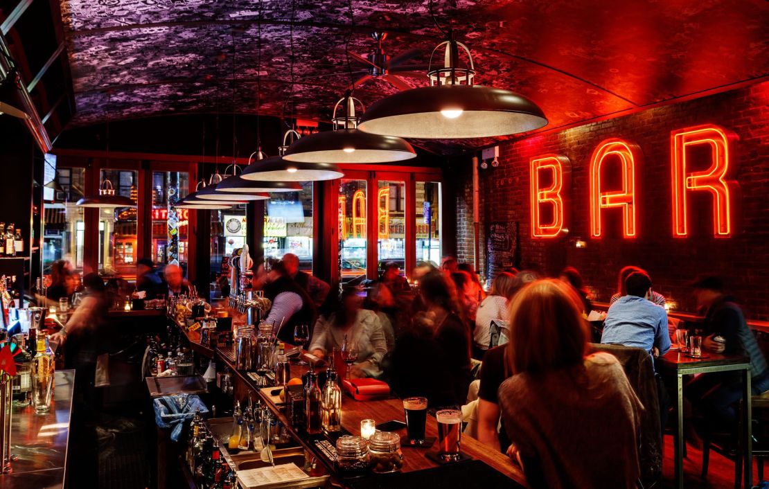 e's Bar, in New York City, has vaccinated and non-vaccinated sections.