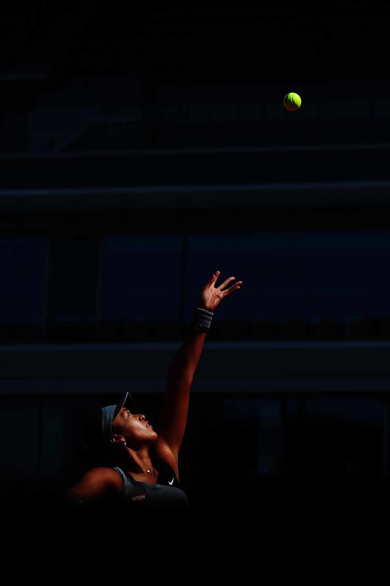 Naomi Osaka serves during her first-round win at the French Open on Sunday, May 30. A day later, the tennis star <a href="https://www.cnn.com/2021/05/31/tennis/naomi-osaka-french-open-withdraw-spt-intl/index.html" target="_blank">withdrew from the tournament,</a> citing her mental health.