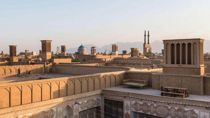 <strong>Blowing in the wind: </strong>The wind towers of Yazd are visible from the Art House hotel.