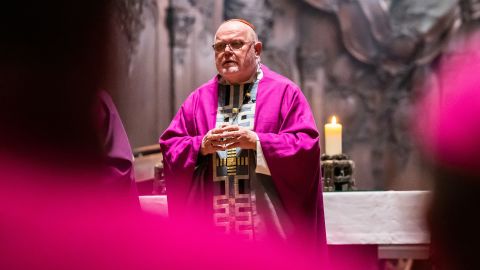 Cardinal Reinhard Marx gives a sermon in Mainz, Germany in March 2020. 