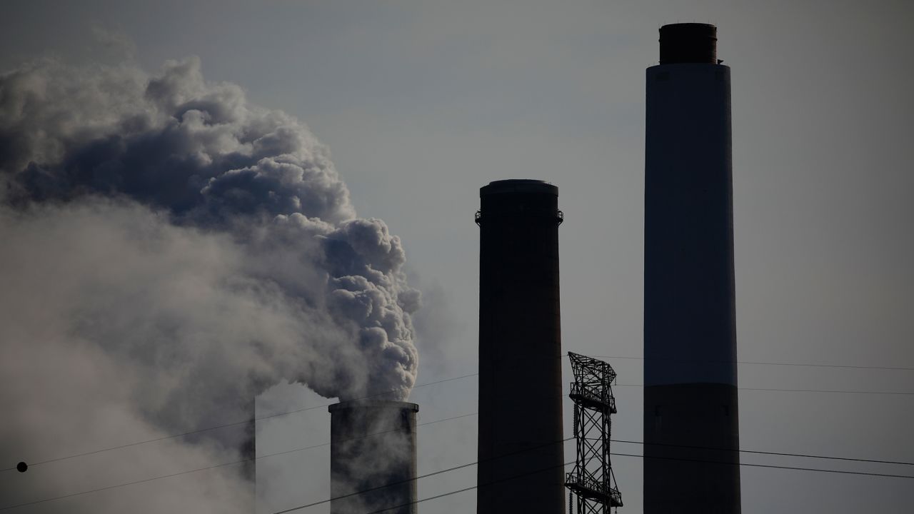 Emissions rise from a power plant in Kentucky.