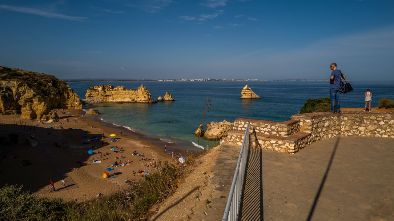 Dona Ana beach in Lagos, Portugal, might look tempting but the CDC advice to US citizens is "Do Not Travel." 