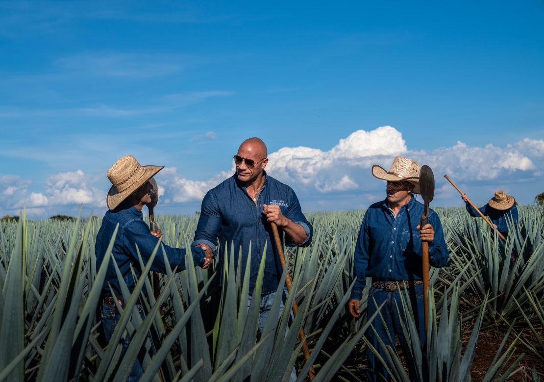 Dwayne Johnson in Mexico meeting with some of the farming partners behind his Teremana tequila.