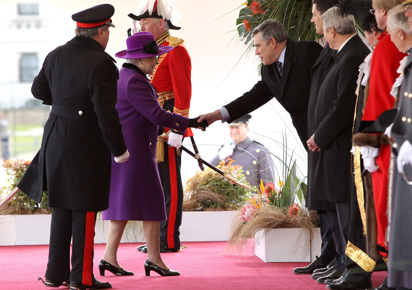 <strong>Gordon Brown (2007-2010):</strong> While it's believed the Queen and Brown shared a close relationship, it wasn't enough to secure him an invite to Prince William's wedding. Her Majesty, however, occasionally lightheartedly imitated his Scottish accent.