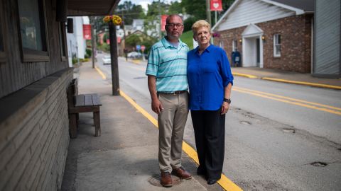 Michael Angelucci, former state delegate, and Donna Costello, former mayor of Farmington.