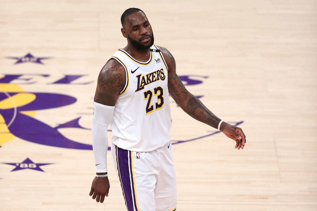 LeBron James of the Los Angeles Lakers has been outspoken about the pandemic's effect on NBA schedules and injuries.