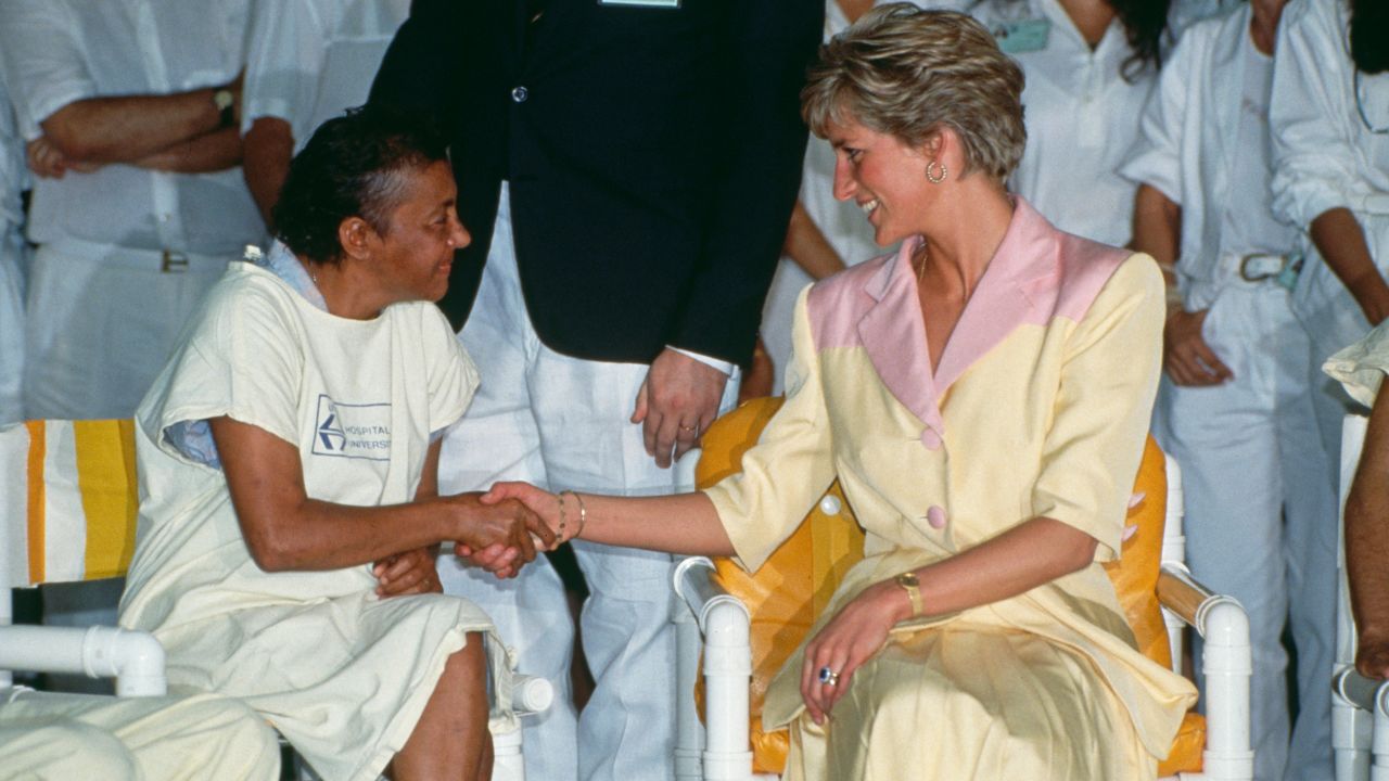 Princess Diana visited patients with AIDS at a hospital in Rio de Janeiro on April 25, 1991. Her advocacy and compassion for people with HIV/AIDS helped destigmatize the disease and change public perception.